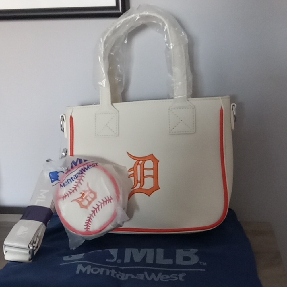 Detroit Tigers Tote With Coin Pouch Purse 🐅🐅🐅🐅🧡🧡🧡